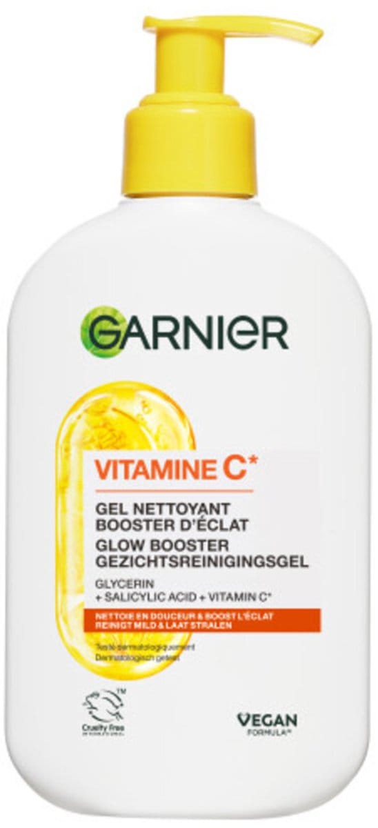 Garnier SkinActive Vitamine C Glow Booster Gezichtsreiningsgel 250 ml