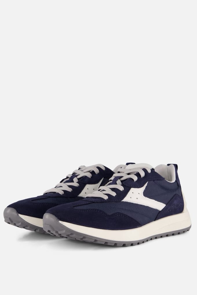 Outfielder Outfielder Sneakers blauw Suède