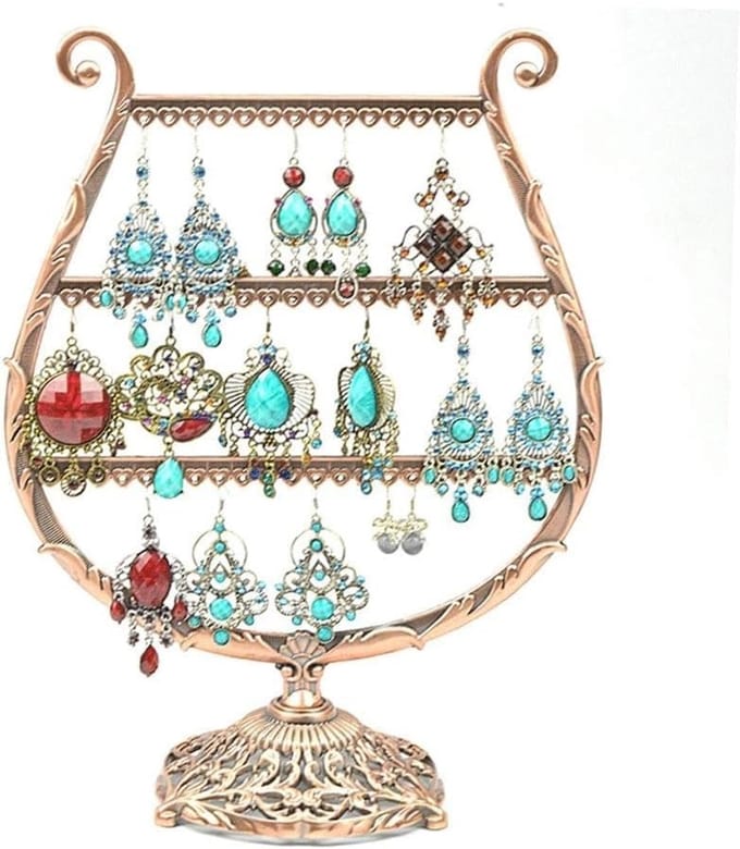 Sieraden Organizer - Juwelen Display - Persoonlijke Opslag - Hartvormig Design - 24.5 x 32cm - Zwart