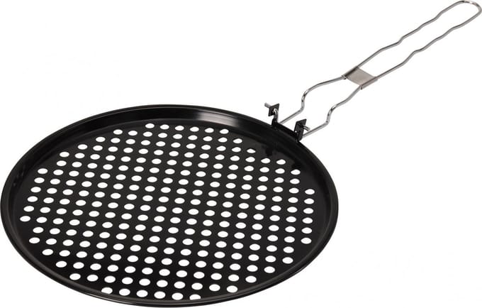 Bbq Pizzapan Voor Barbecue 33 Cm Zwart
