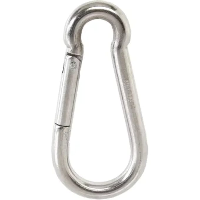 Kpe Holland Karabijnhaak - Rvs 316 - Met Open Oog - 8x80mm