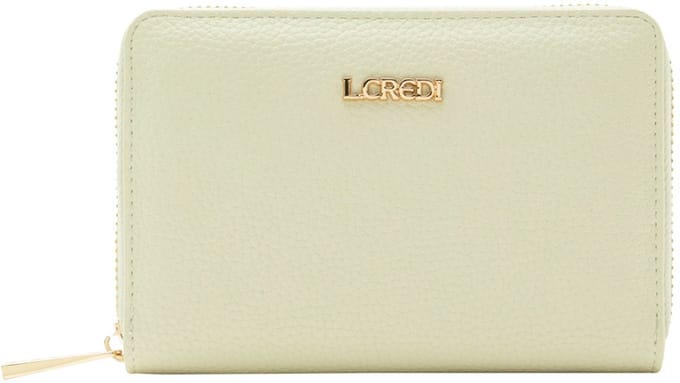 L.CREDI Perla Portemonnee RFID-bescherming 16 cm - Dames - Horizontaal - creme