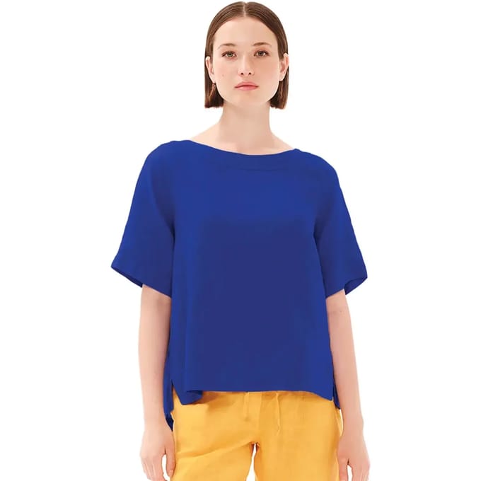 Vrouwenblouse Haris Cotton Essentials Split Hem