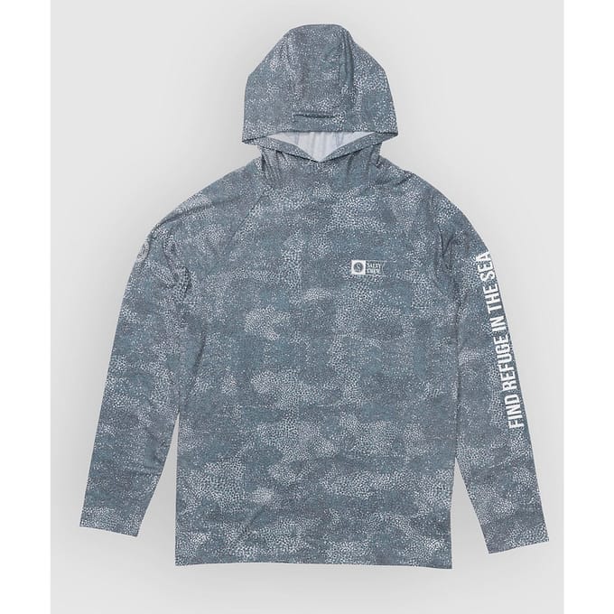 Salty Crew Mariner Hood Tech Longsleeve Lycra blauw