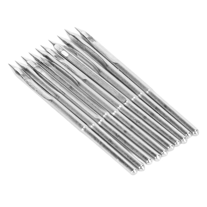 Ensemble d'aiguilles pour Machine à coudre, 10 pièces, en acier Durable, sans bavure, pour Machine à broder, GK9 Home, 5cm 9-9 EGP*2 white