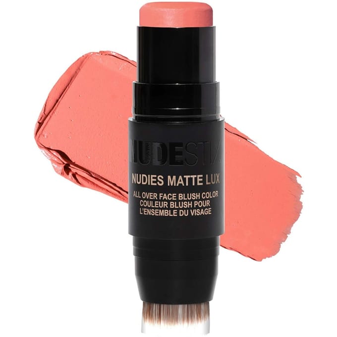 NUDESTIX Nudies Matte Lux All Over Face Blush Colour 7g (Various Shades) - Pretty Peachy