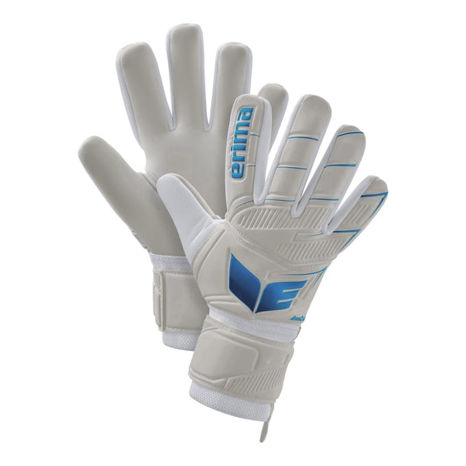 Erima Aeroclaw Protect Keepershandschoenen - Wit / Curaçao | Maat: 10