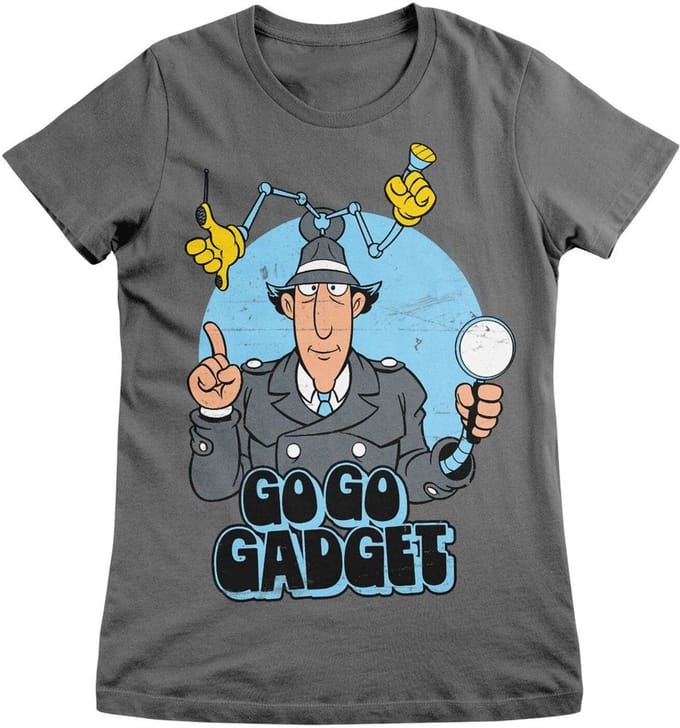 Inspector Gadget T-shirt Go Go Gadget Girly Tee CPLG-5-IG002-H68-14