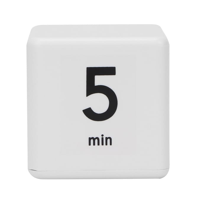 Professionele schoonheidssalon Flip Timer Tijdmanagement Cube Timer voor het leren van studenten 1-3-5-10 minutes white