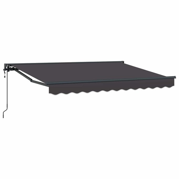 vidaXL - Elektrisch - Uitschuifbare - Zonneluifel - Antraciet - 3,5 - x - 2 - m