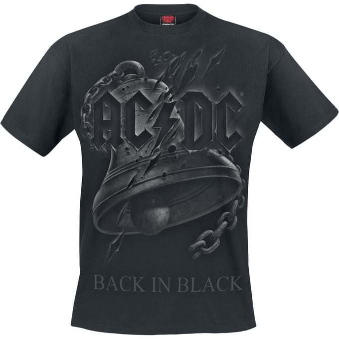 AC/DC T-shirt - Back In Black Torn - S tot 4XL - voor Mannen - zwart
