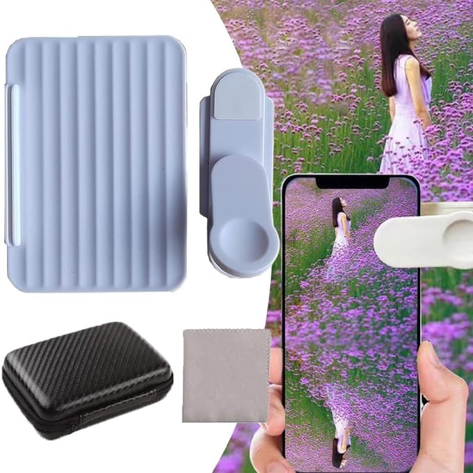 Smartphone Camera Spiegel Reflectie Clip Kit Draagbare Mobiele Telefoon Reflectie Schietclip voor zwart