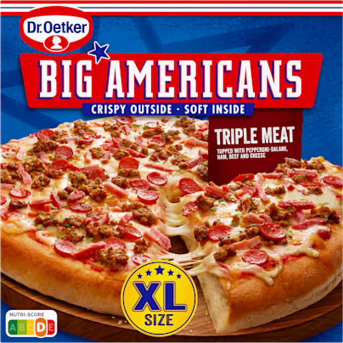 Big Americans XL pizza Triple Meat