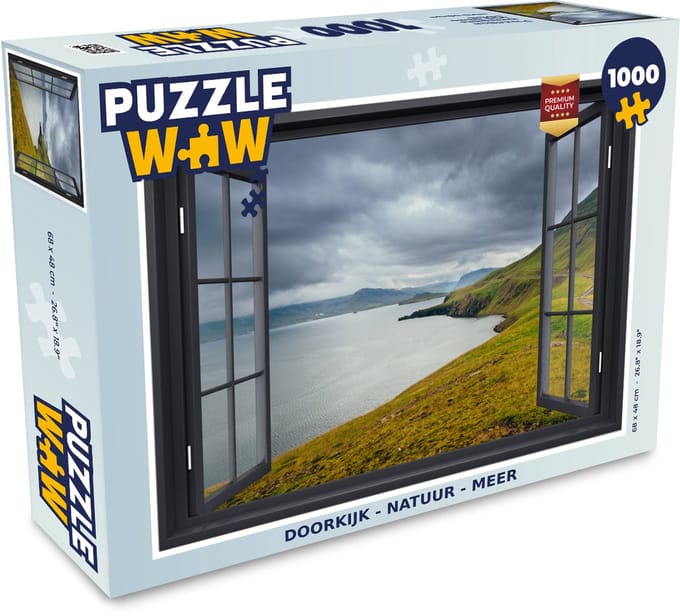 Puzzel Doorkijk - Natuur - Meer - Legpuzzel - Puzzel 1000 stukjes volwassenen