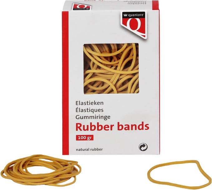Elastiek Quantore 22 100x1 | 5x1mm 100gram | 80 stuks