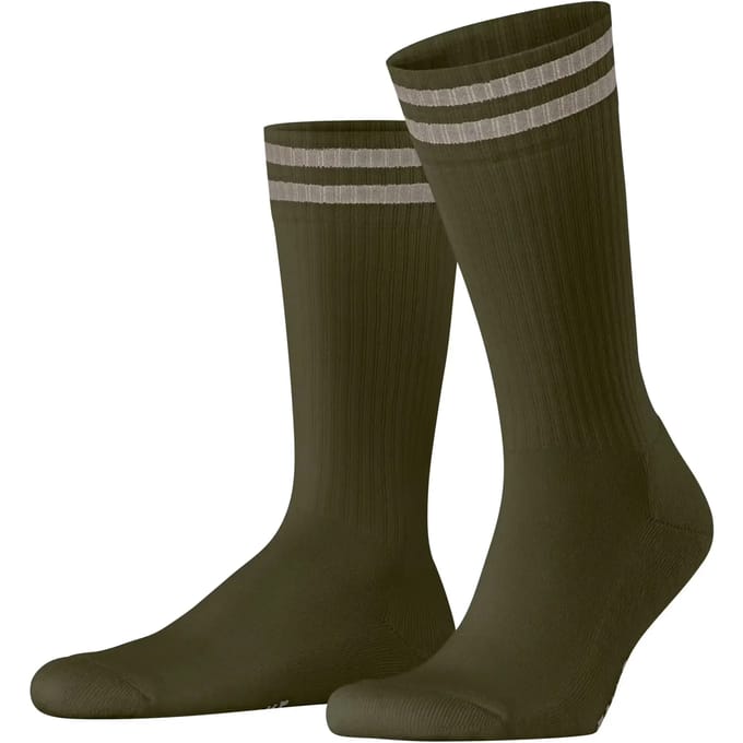 FALKE Dynamic Wool gedessineerd wol sokken unisex groen - maat 39-41