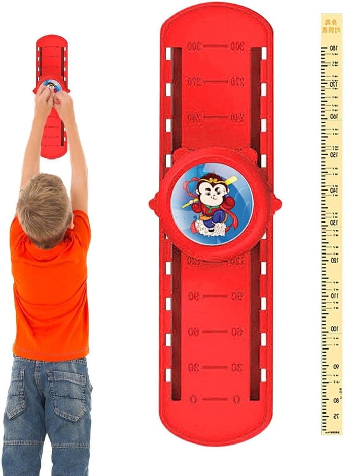 Hoogte Trainer - Spring Trainer - Kinderen Actief Houden - Met Stemteller - 367 cm Lengte - Lichtgevend Rood