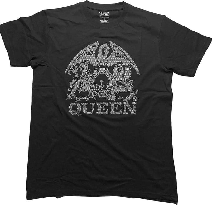 Queen - Crest Heren T-shirt - XL - Zwart