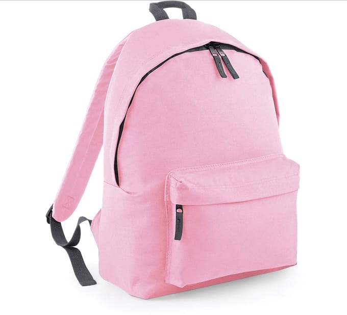 Original Fashion Backpack/Rugzak BagBase - 18 Liter Classic Pink