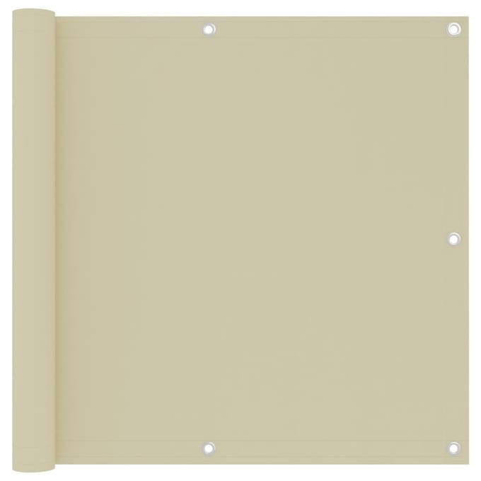 vidaXL - Balkonscherm - 90x500 - cm - oxford - stof - crème