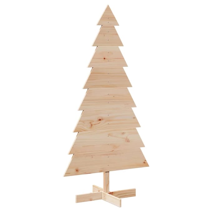 vidaXL - Kerstdecoratie - kerstboom - 150 - cm - massief - grenenhout