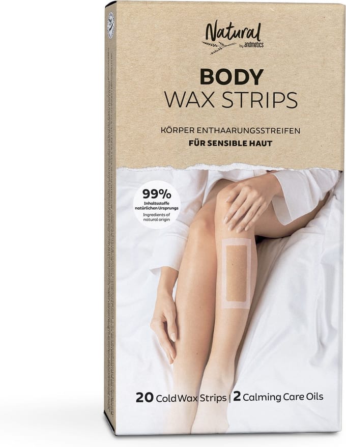 NATURAL Body wax strips