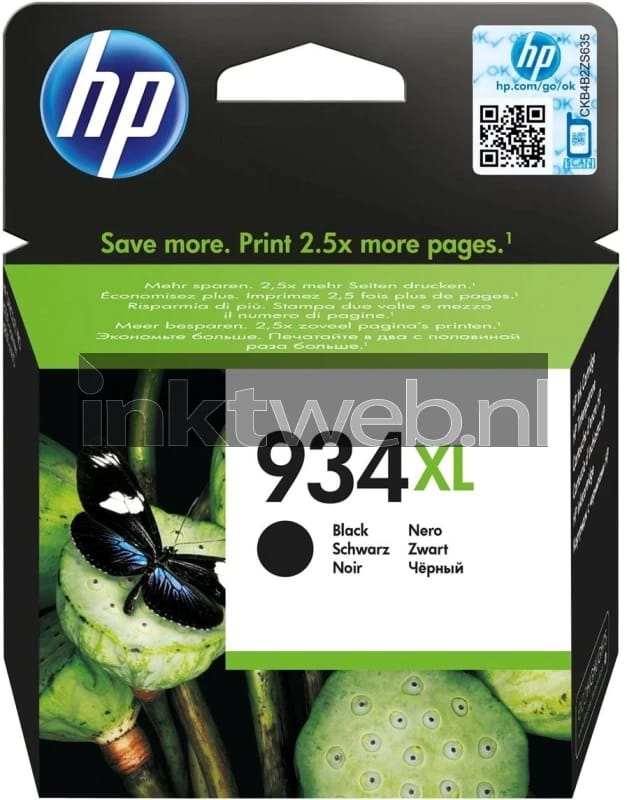Inktcartridge hp c2p23ae 934xl zwart