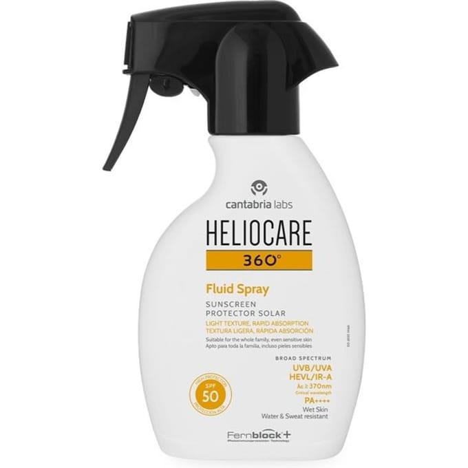 Heliocare 360° Vloeibare Zonnebrandspray Spf50 250 ml