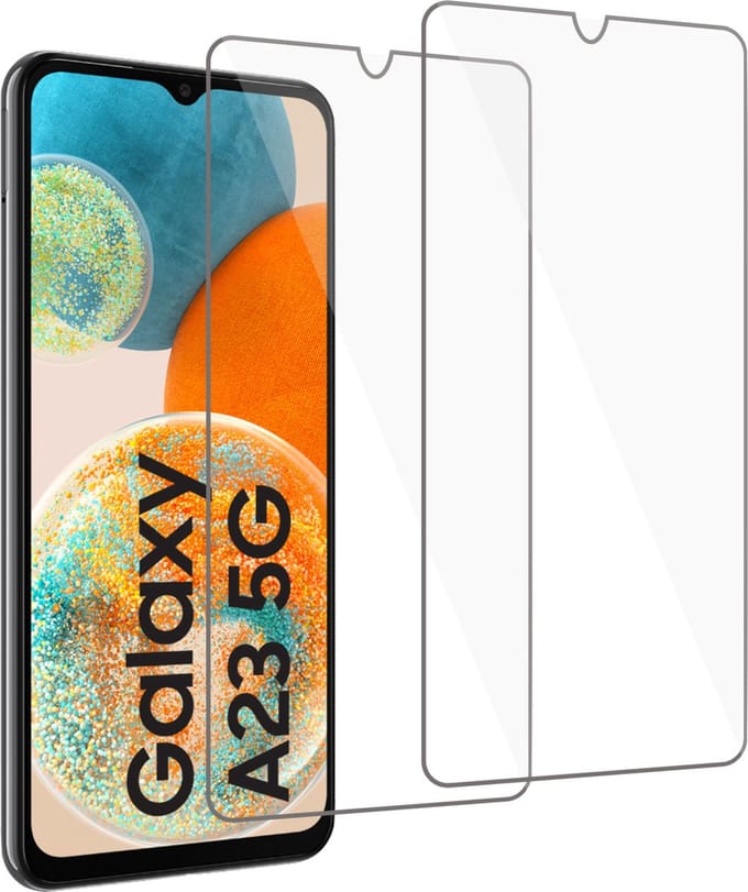 2x Screenprotector geschikt voor Samsung A23 4G / 5G – Screenprotector geschikt voor Samsung A23 4G / 5G Screen Protector Tempered Glass