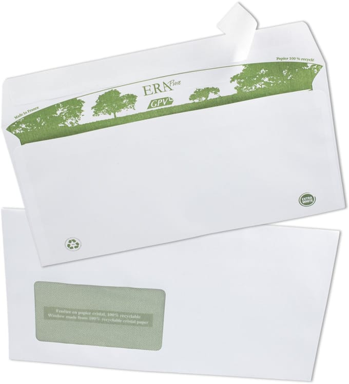 Enveloppen 'ERAPure' DL 110 x 220 mm, met venster