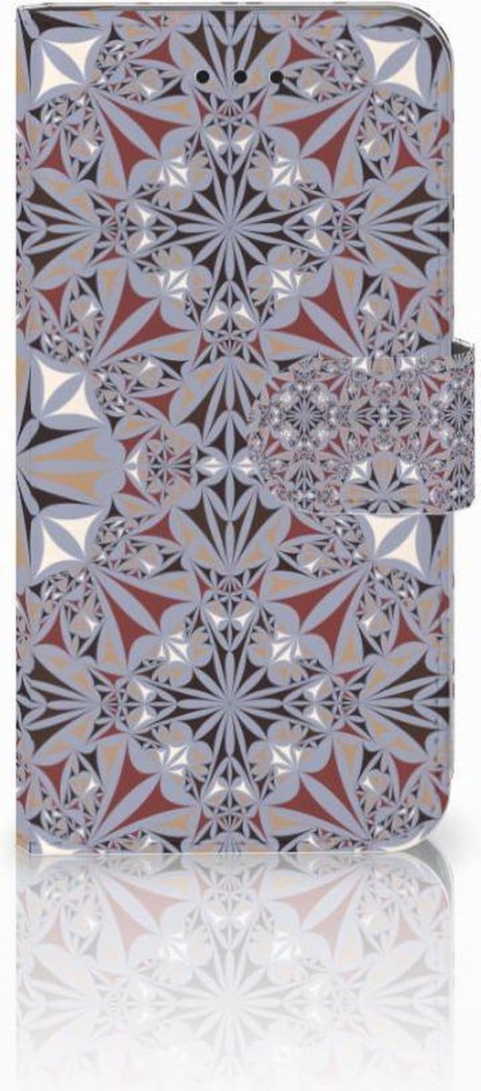 Apple iPhone X | Xs Bookcase Flower Tiles