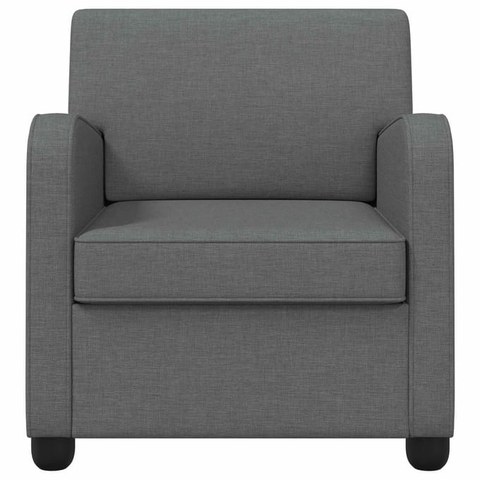 vidaXL - Fauteuil - Donkergrijs - Stof