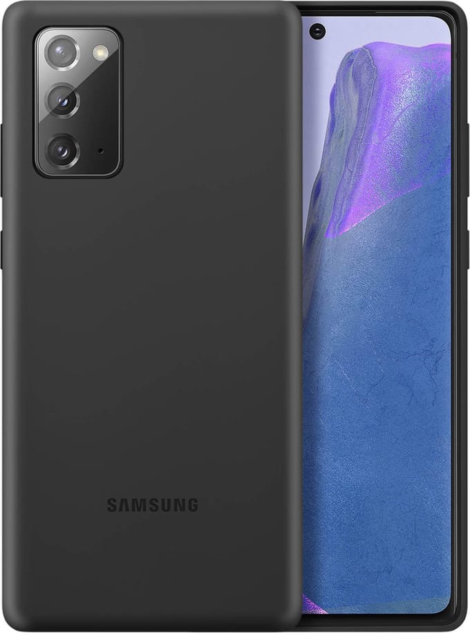 Samsung Silicone Hoesje - Samsung Galaxy Note 20 - Zwart
