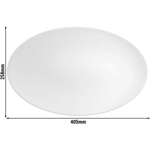 (2 stuks) SELTMANN WEIDEN Coup bord - 400x255mm - Wit
