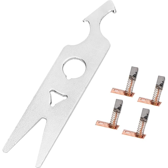 Jeu de clés pour balais de carbone 2 paires Accessoire de pièce de rechange pour pièce à main de ponceuse à ongles white