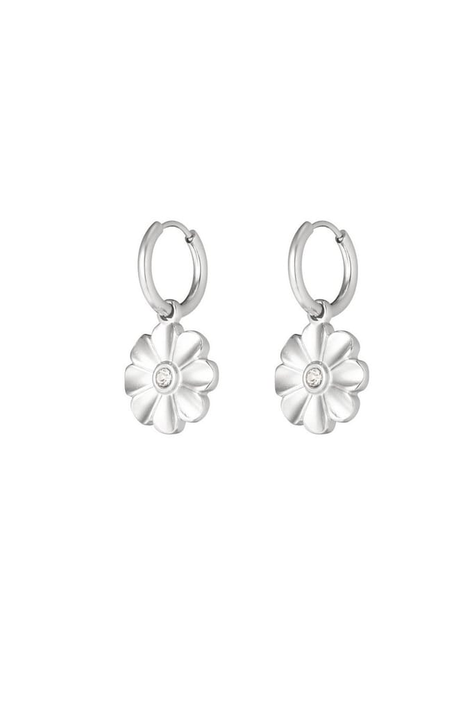 Oorbellen - Margriet - Zilverkleur - Stainless steel - Dames