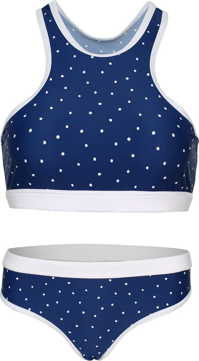 Bikini sport basic - Navy stippen 140-146