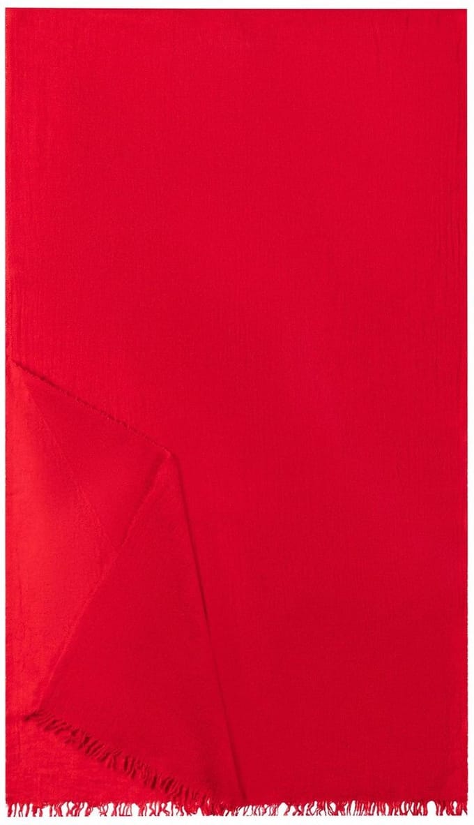 ROECKL Sjaal Scarves Elevated Basic Basic Wool Classic Red Rood