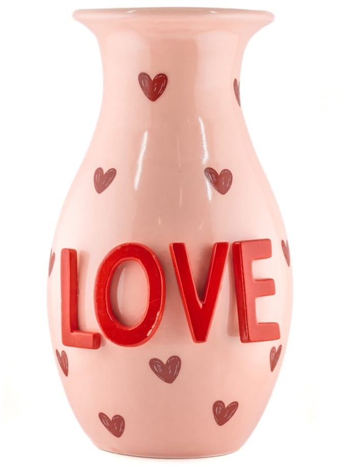 Aardewerk vaas LOVE L
