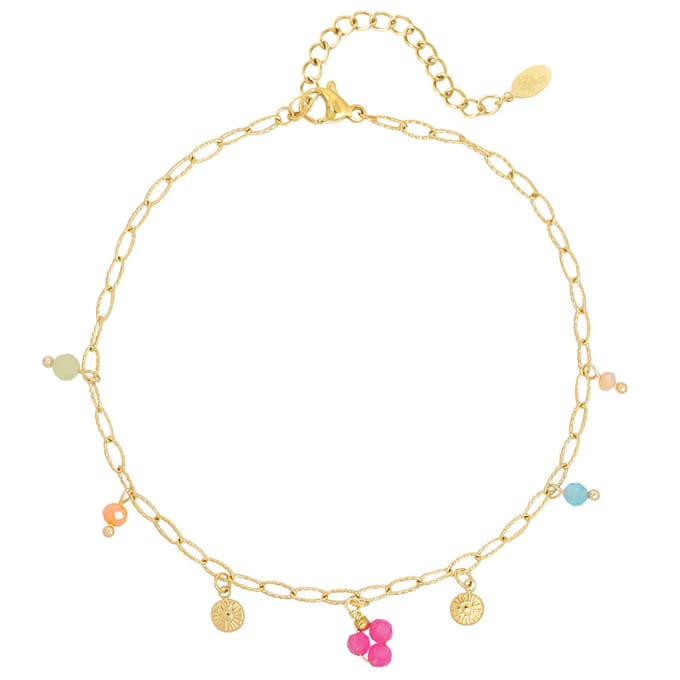 Summer love enkelbandje - goud