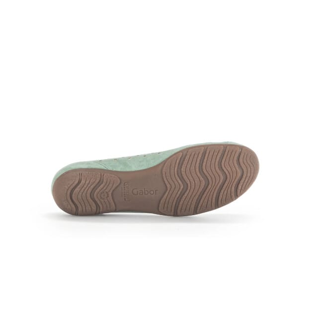 Gabor 24.169.33 - dames ballerina - Groen - maat 36 (EU) 3.5 (UK)