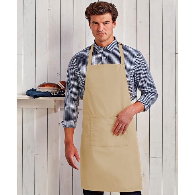 Premier Dames/Dames Kleuren Bipschort Met Zak / Werkkleding (Khaki)