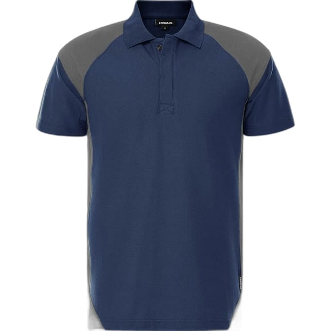 Fristads Heavy poloshirt 7047 GPM - Marineblauw/Grijs - M