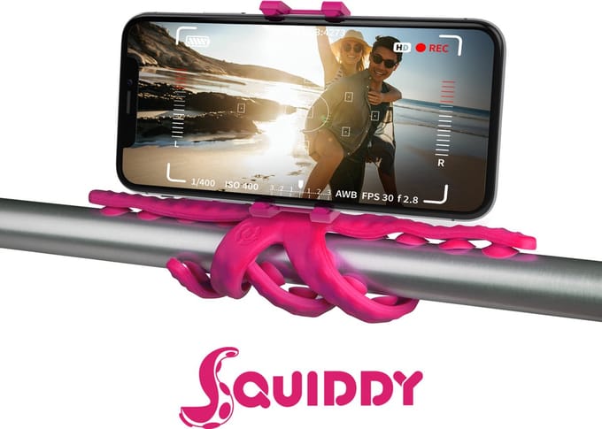 Paarse Squiddy Flexible Holder