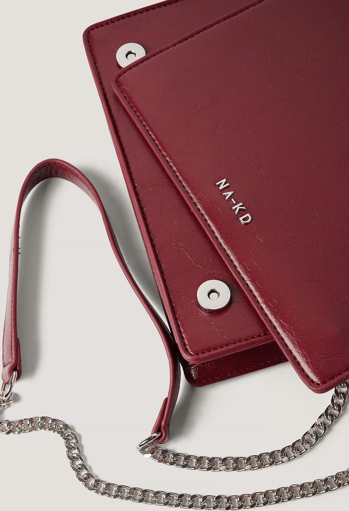 NA-KD Patent Chain Vrouwen Tas