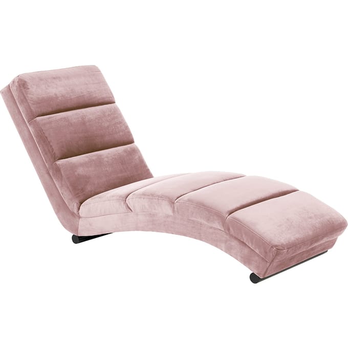 Smuk Velvet Chaise Longue Kaoni Roze