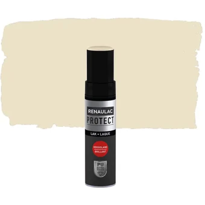 Renaulac Lakcorrectiepen Protect - Parelwit Ral1013 - Hoogglans - 12ml