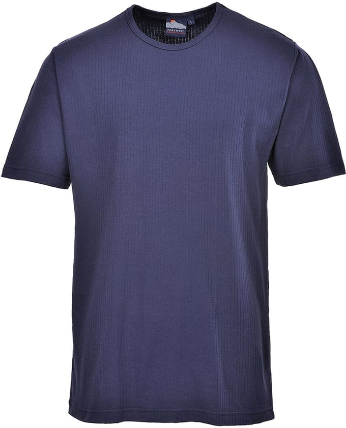 Portwest Thermisch T-Shirt Korte Mouw B120 - Marine - L