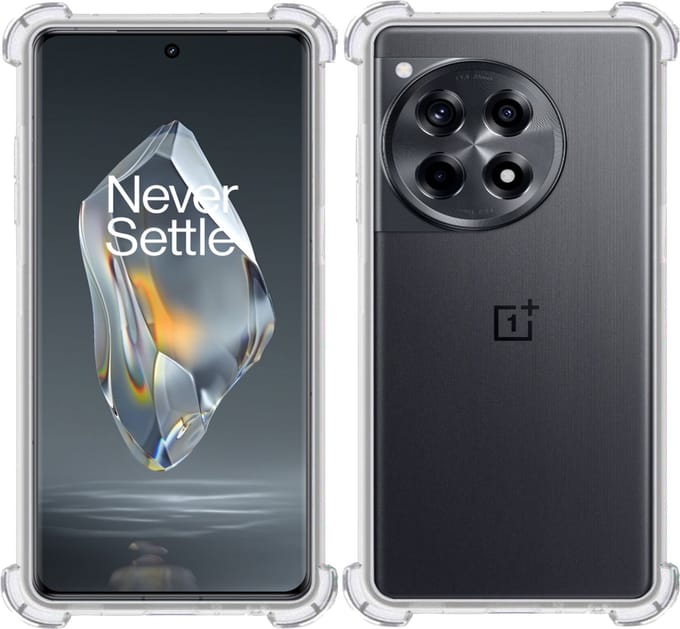 Hoesje geschikt voor OnePlus 12R – Extreme Shock Case – Cover Transparant