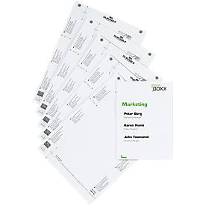 Papieren inserts, voor 149 x 210 mm (A5), 10 borden